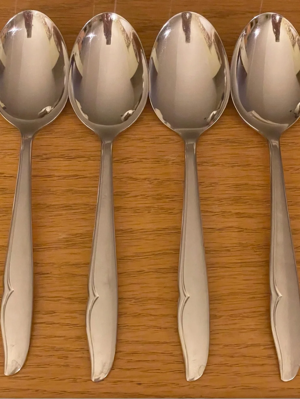 Set of 4 Replacement Dinner Spoons Oneidacraft Profile Pattern Stainless Steel